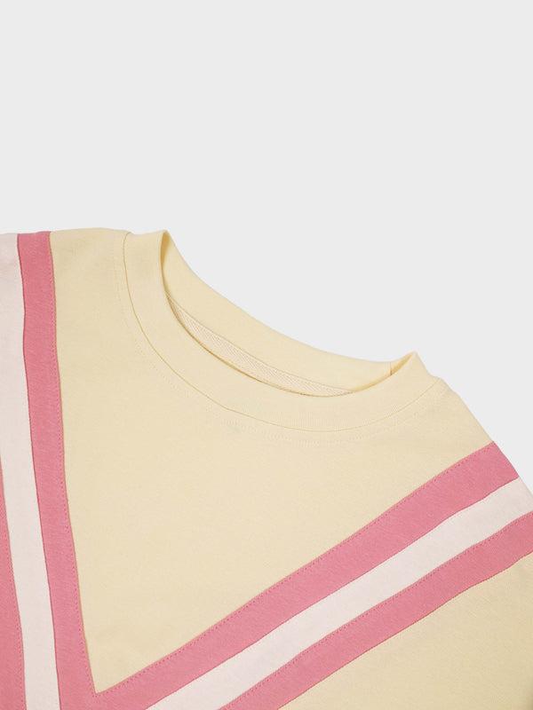 Varsity Bomber-Yellow/Pink