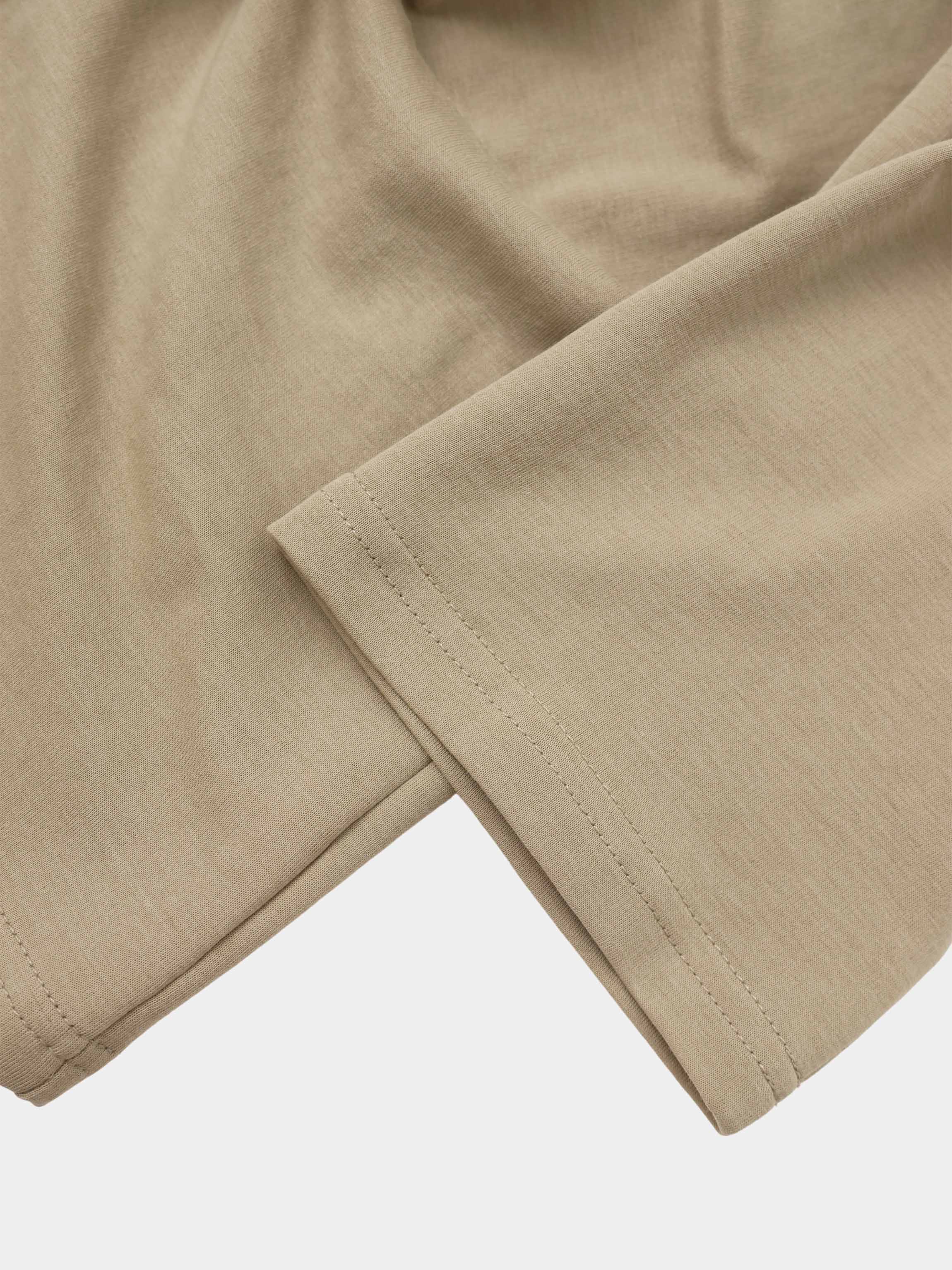 Waist Tie Button Down T-Shirt-Light Olive