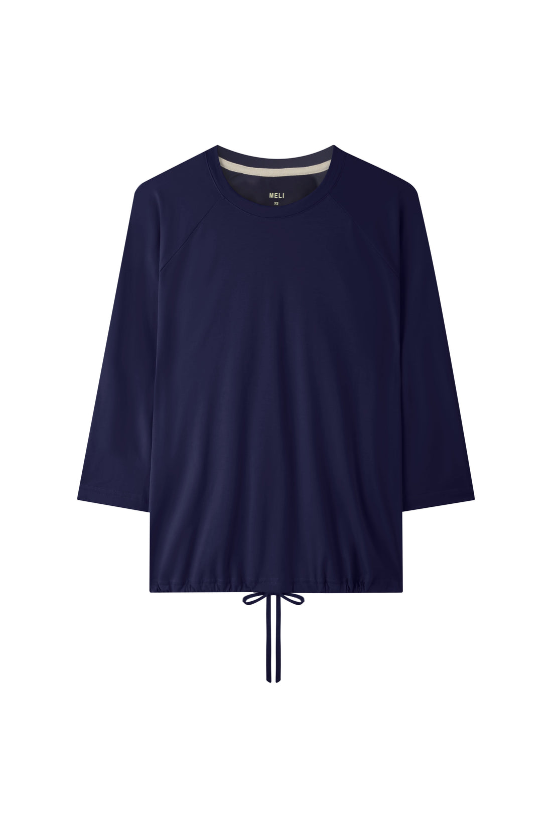 DRAWSTRING TEE-NAVY