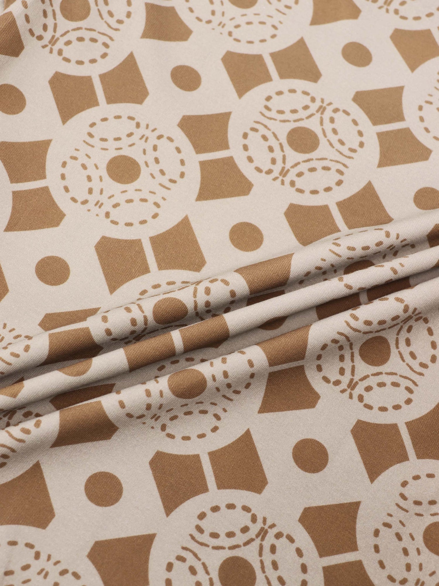 Basic Printed T-shirt-Geometric Design