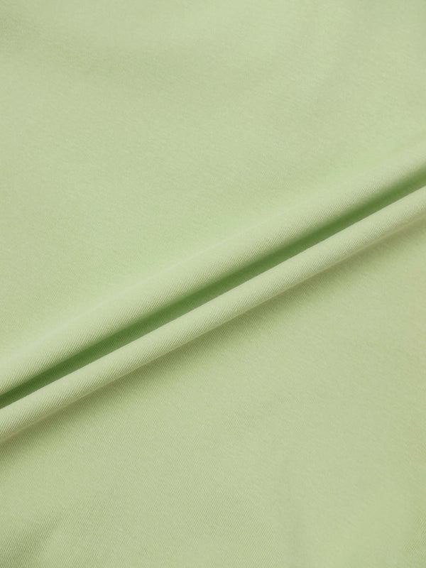 Collared Bomber Tee-Sage
