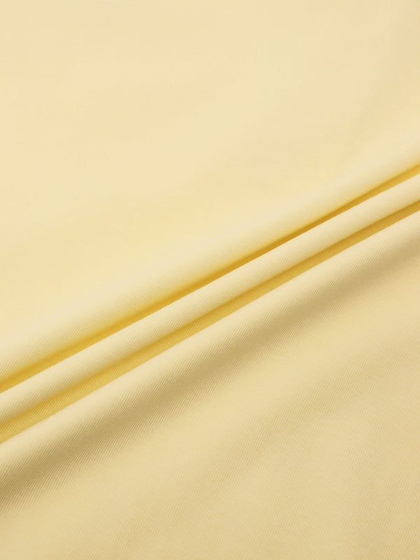 Collared Bomber Tee-Yellow