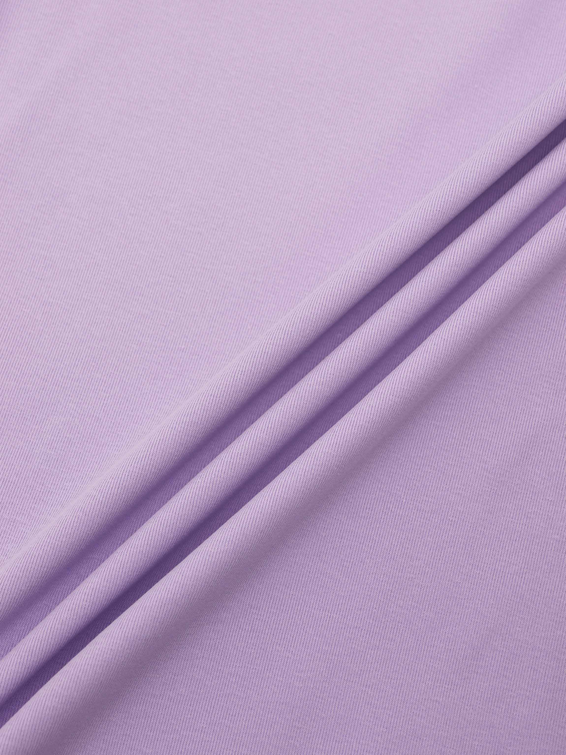 Collared High V T-Shirt-Lavender