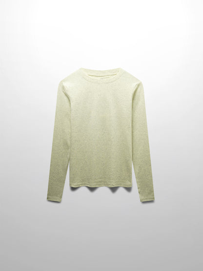 CLASSIC TEE LONG SLEEVE-YELLOW HEATHERED