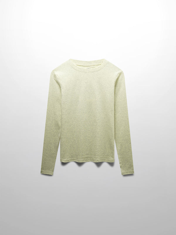 CLASSIC TEE LONG SLEEVE-YELLOW HEATHERED