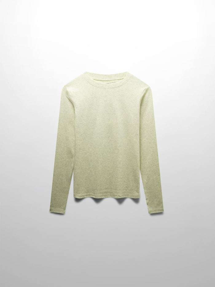 CLASSIC TEE LONG SLEEVE-YELLOW HEATHERED