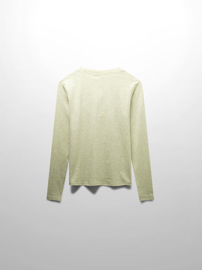 CLASSIC TEE LONG SLEEVE-YELLOW HEATHERED