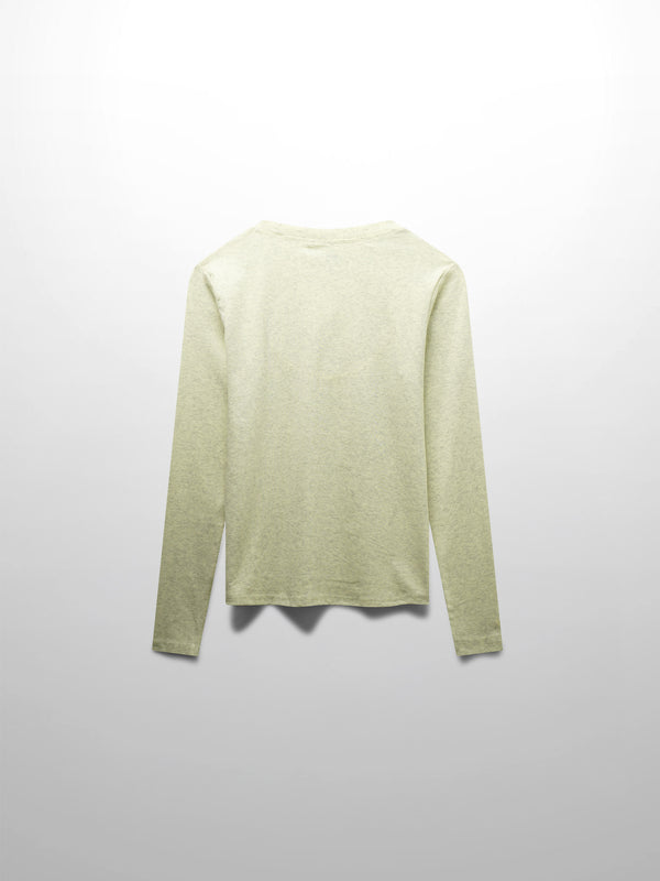 CLASSIC TEE LONG SLEEVE-YELLOW HEATHERED