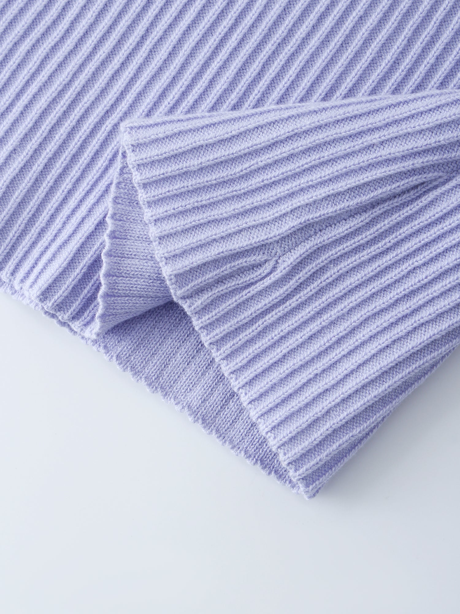 Sleeveless Ribbed Crew-Lavender