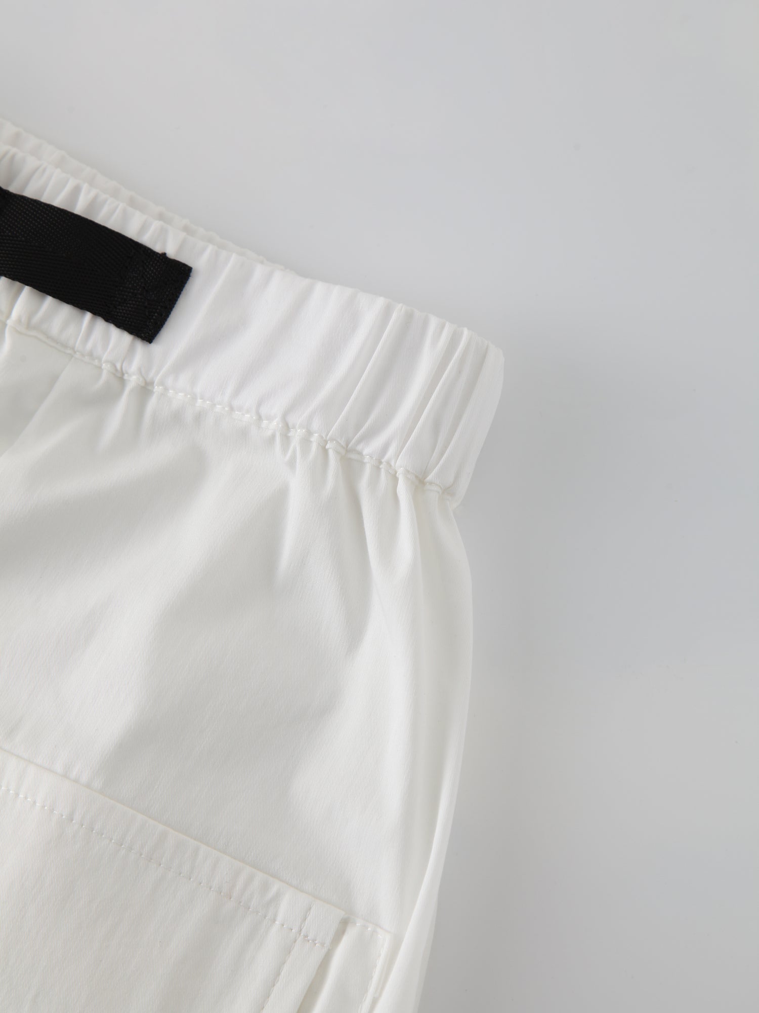 Buckle Cargo Skirt-Ivory