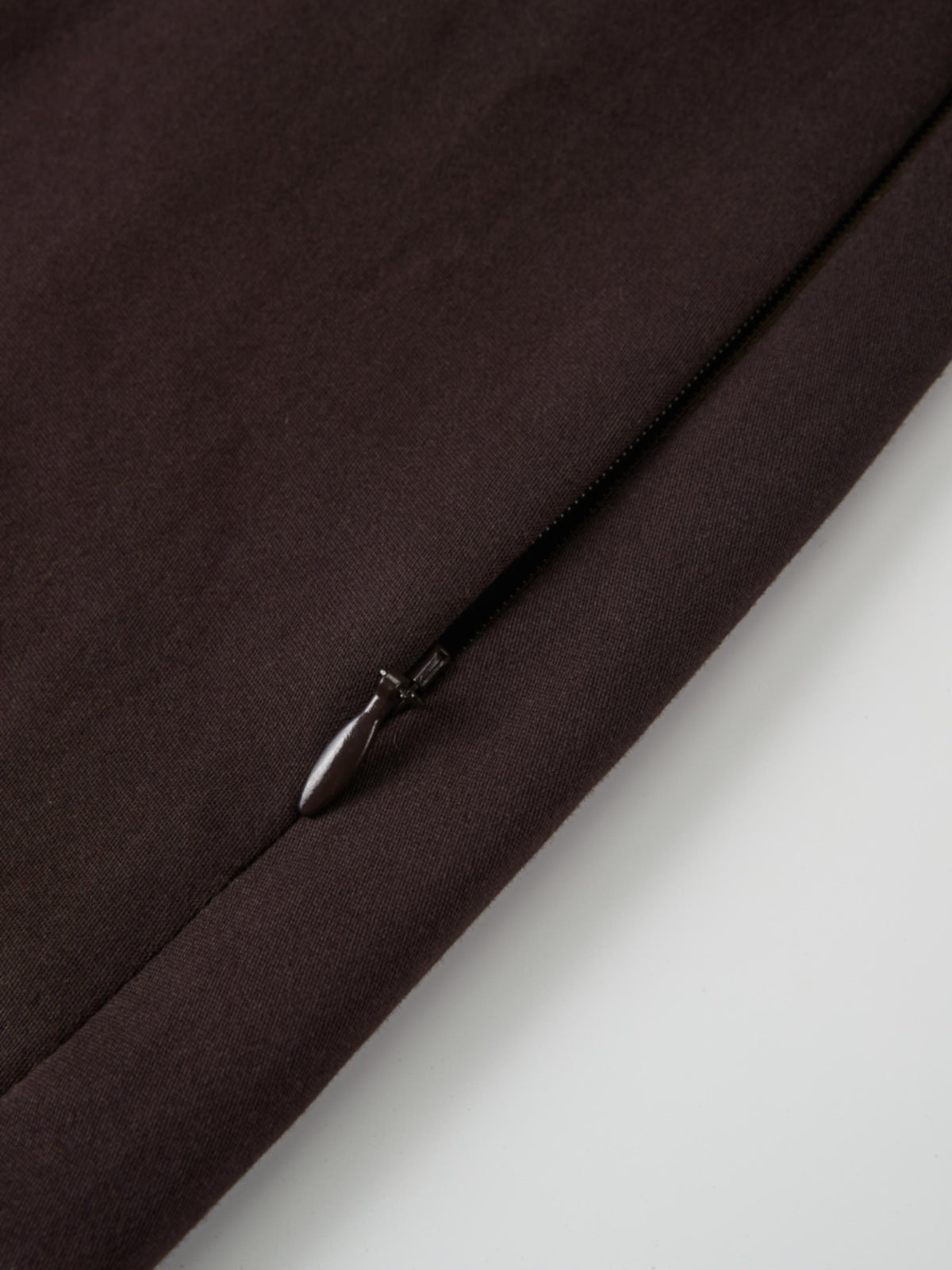 Belted Straight Maxi Skirt - Brown