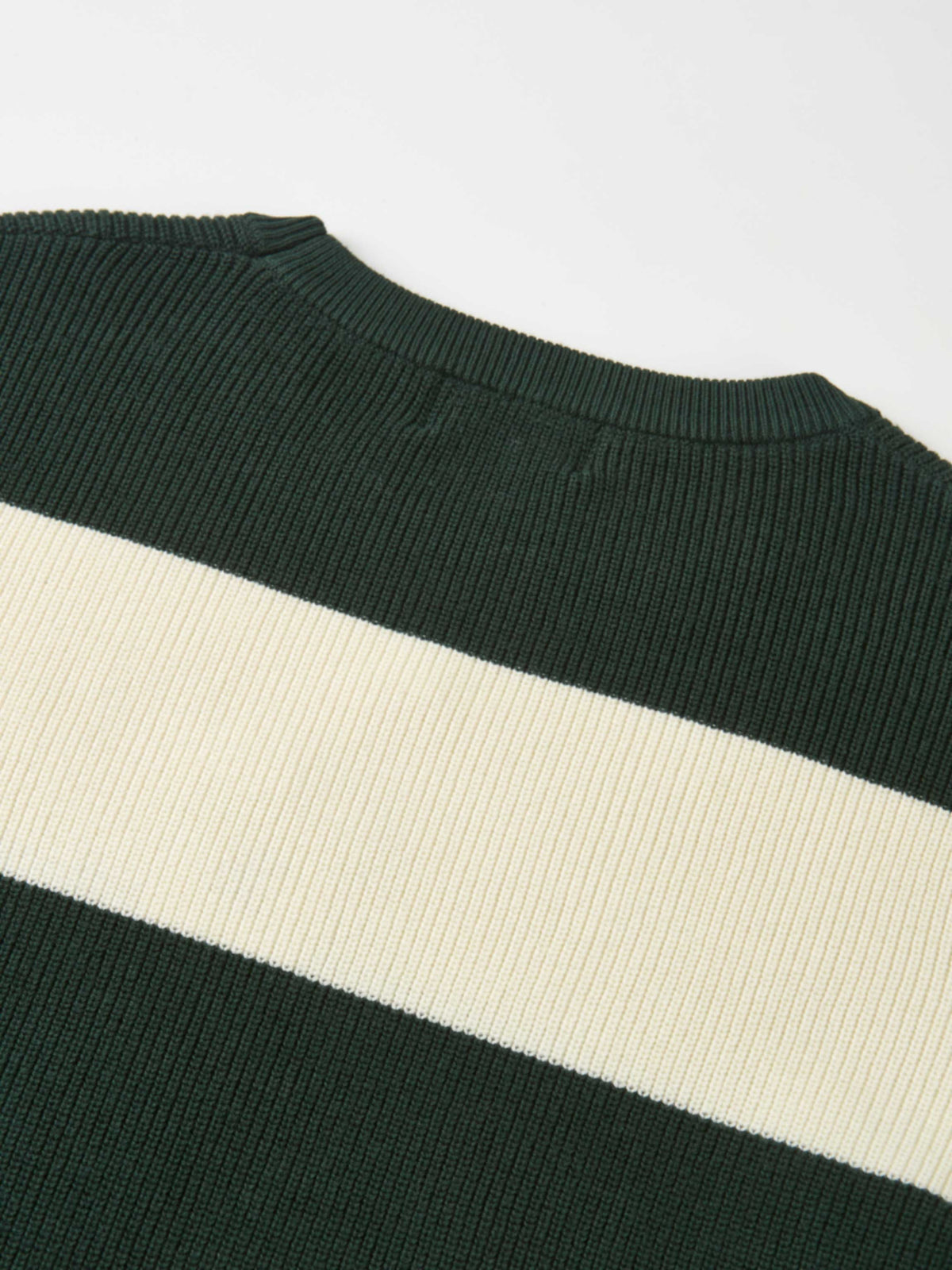 Waffle Knit Top - Cream/Green