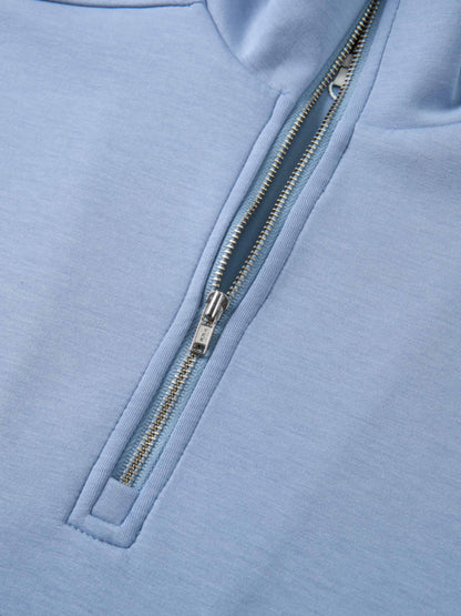 Scuba Half Zip Sweatshirt - Ocean Blue