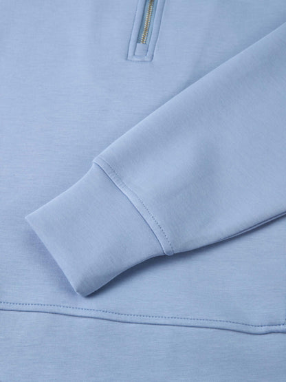 Scuba Half Zip Sweatshirt - Ocean Blue