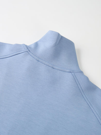 Scuba Half Zip Sweatshirt - Ocean Blue
