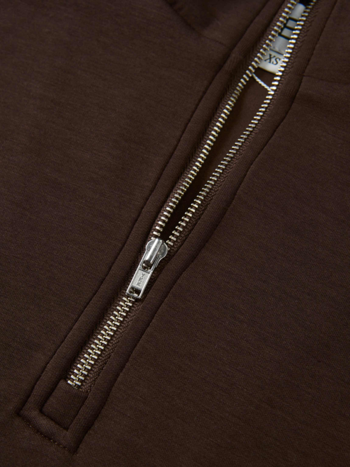 Scuba Half Zip Sweatshirt - Dark Brown