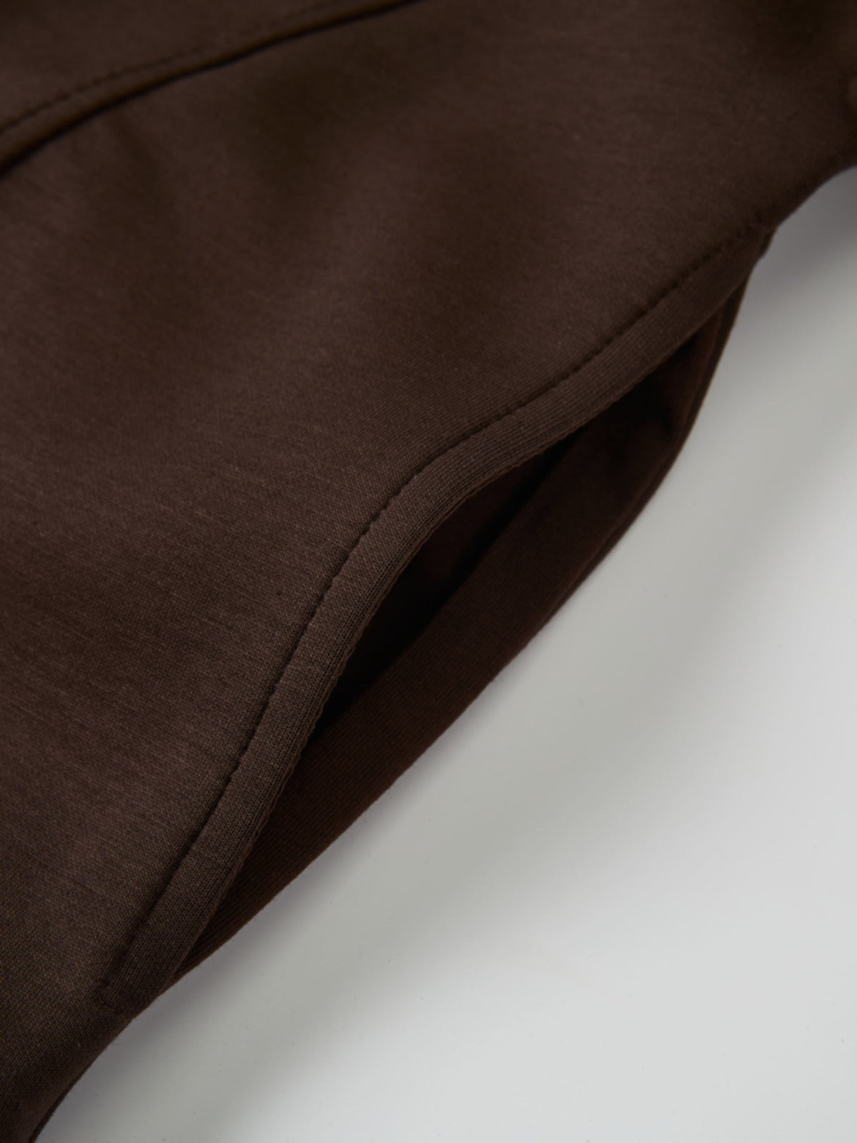 Scuba Half Zip Sweatshirt - Dark Brown