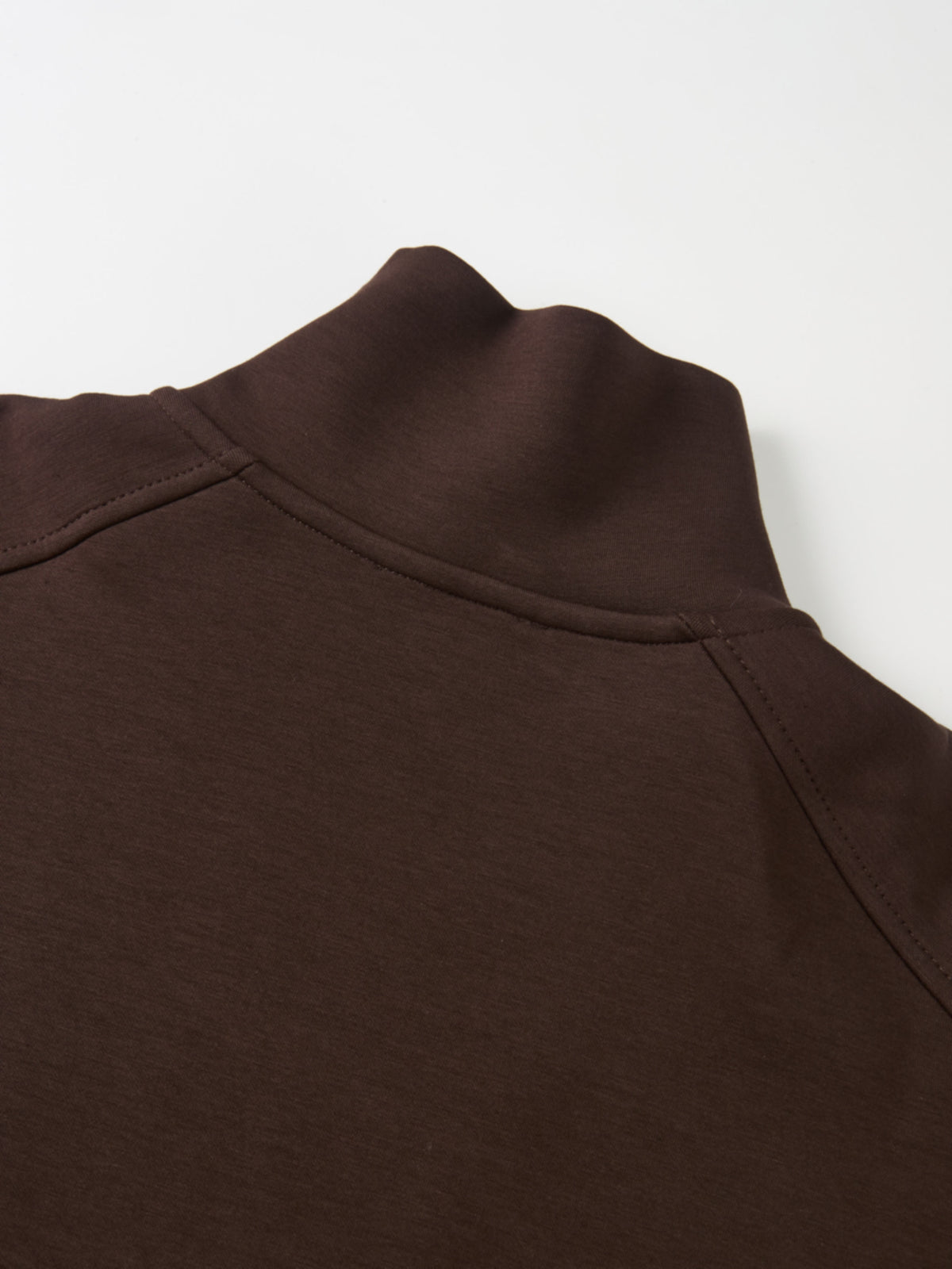 Scuba Half Zip Sweatshirt - Dark Brown