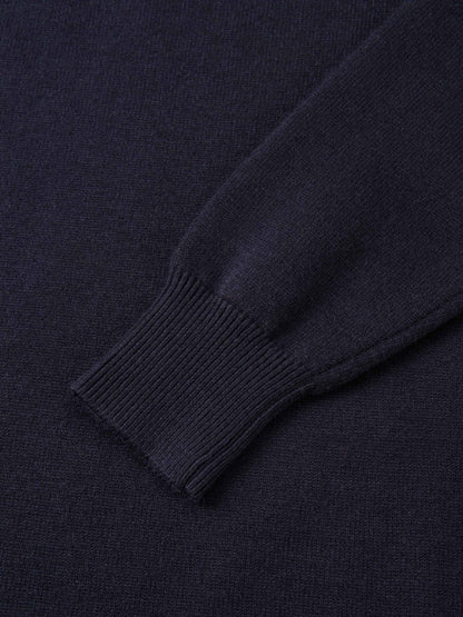 Knit Polo Top - Navy