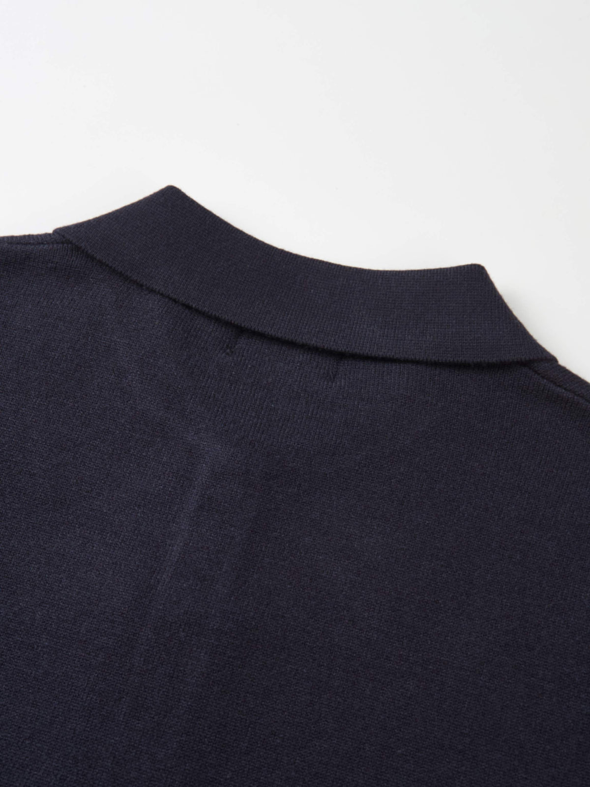 Knit Polo Top - Navy