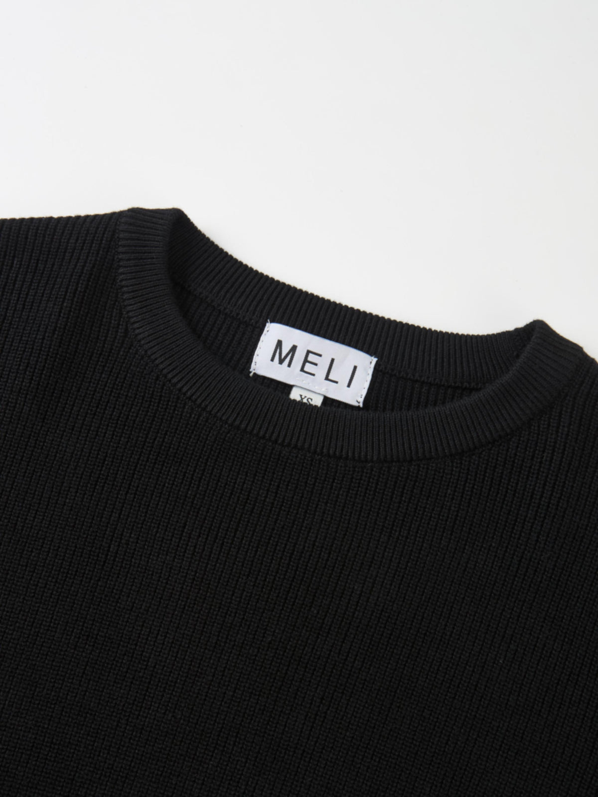 Waffle Knit Top - Black