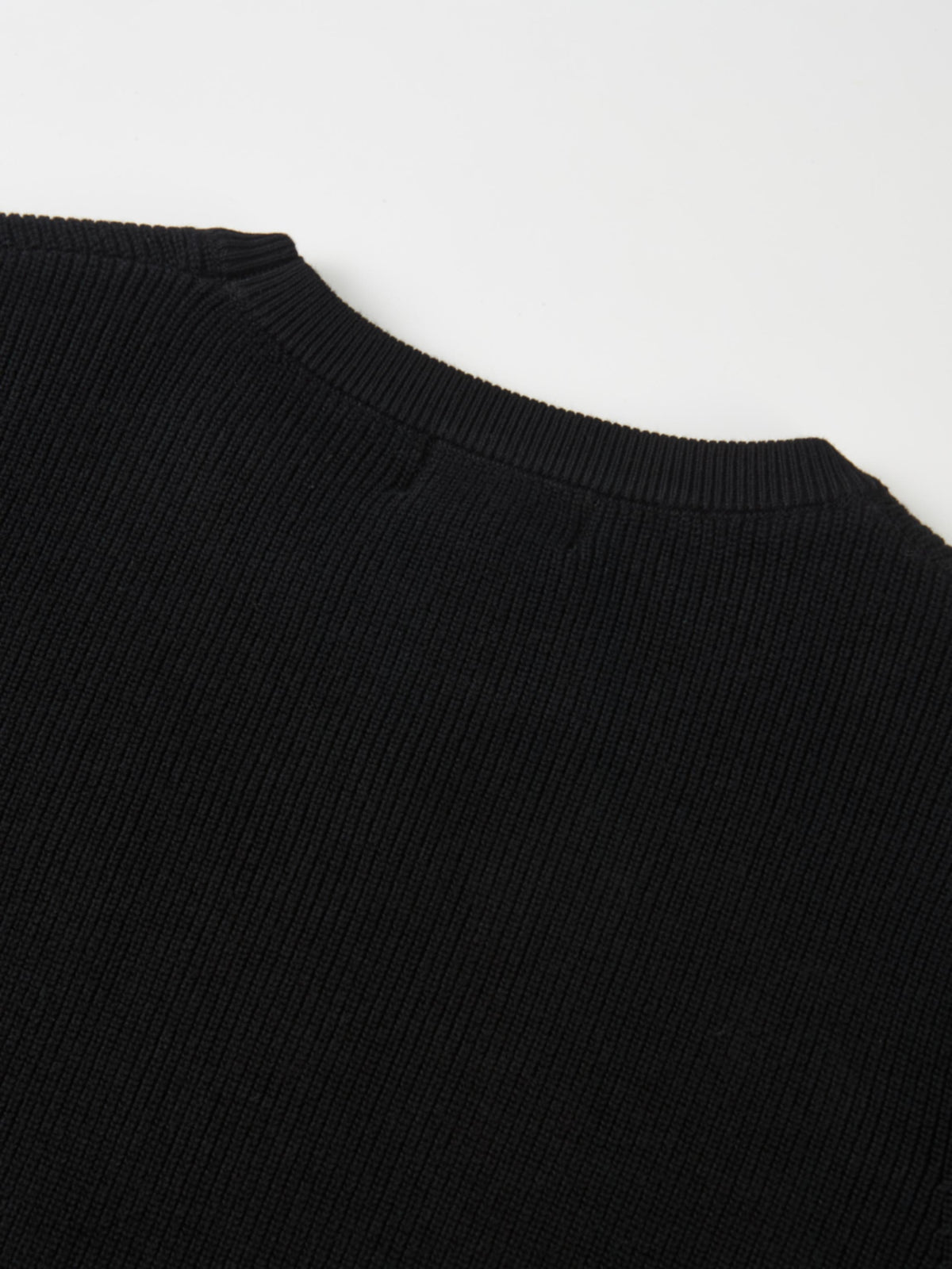 Waffle Knit Top - Black