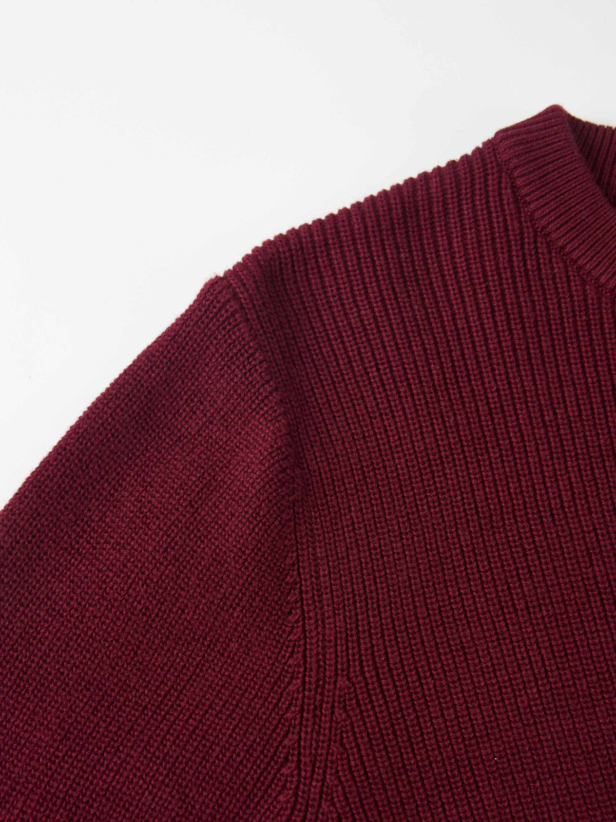 Waffle Knit Top - Burgundy