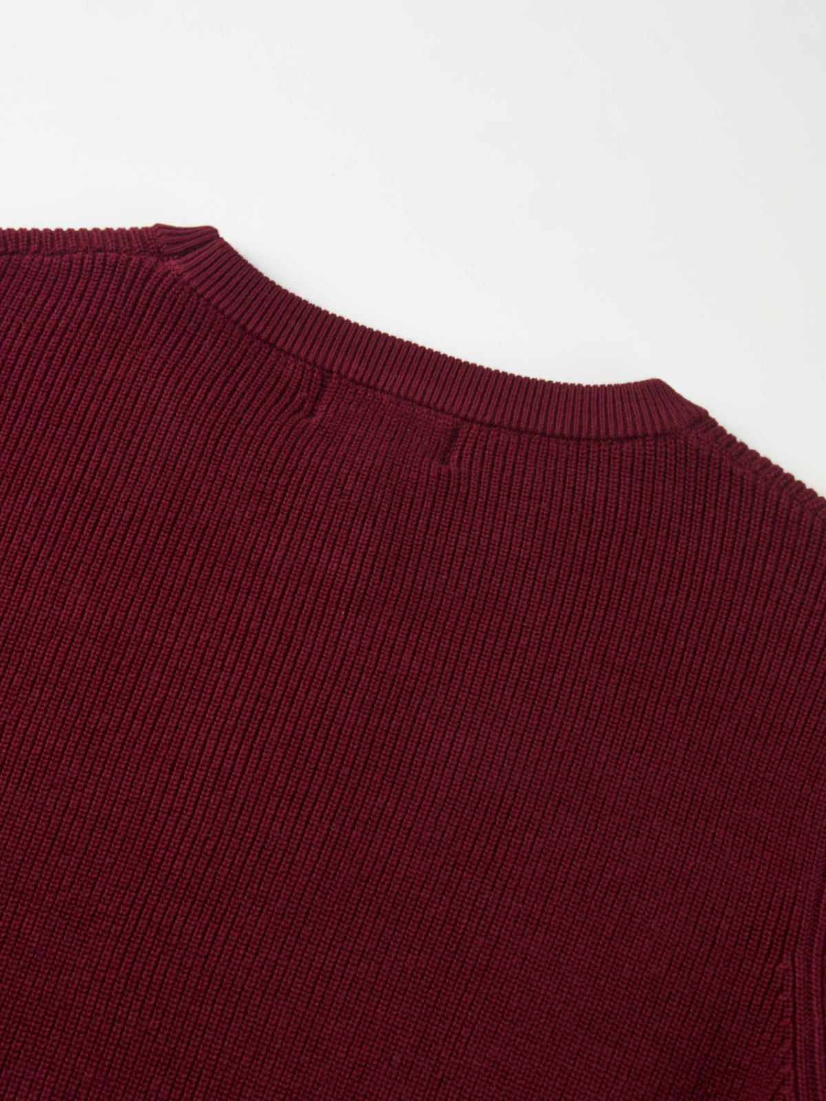 Waffle Knit Top - Burgundy