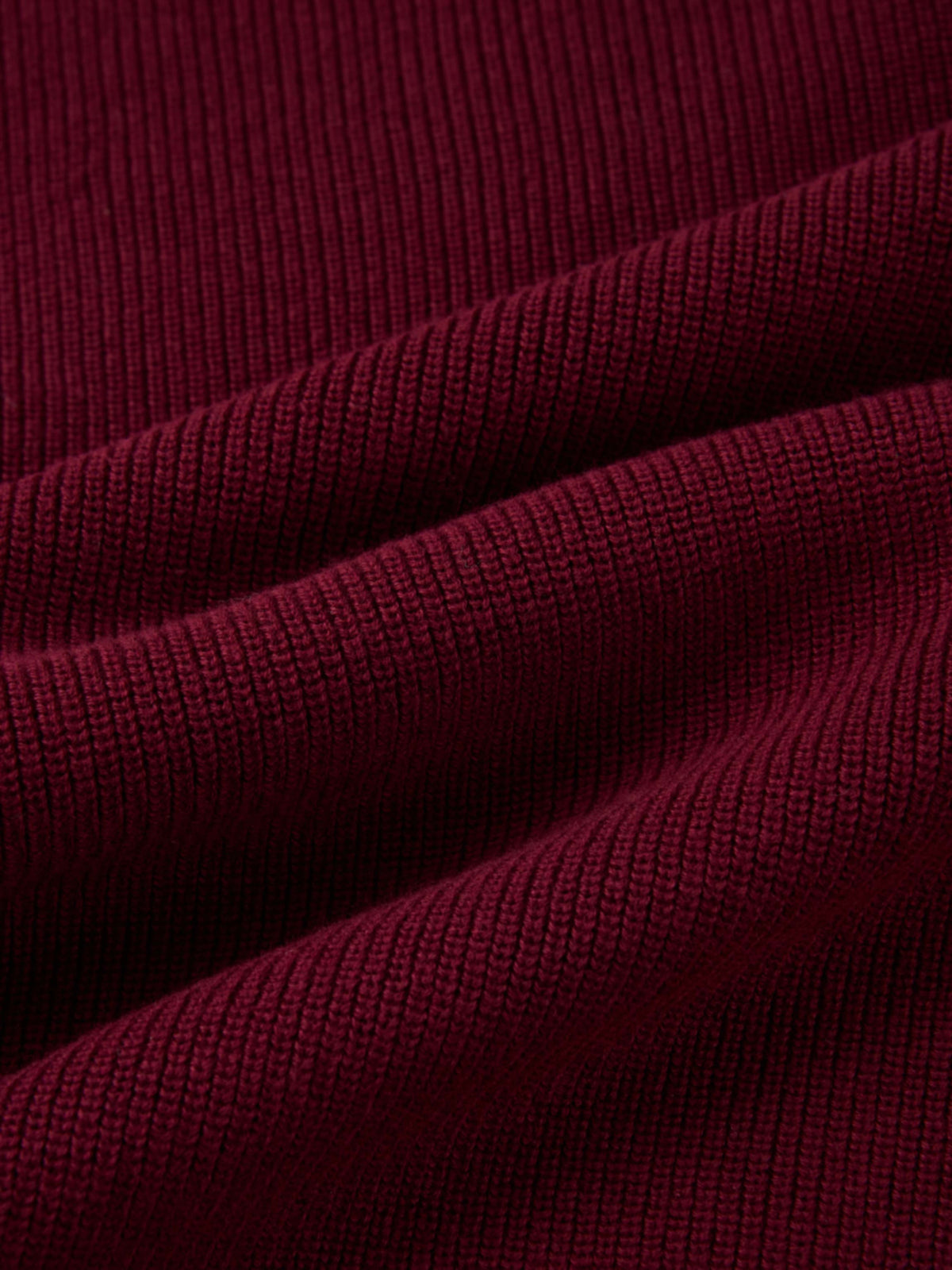 Waffle Knit Top - Burgundy