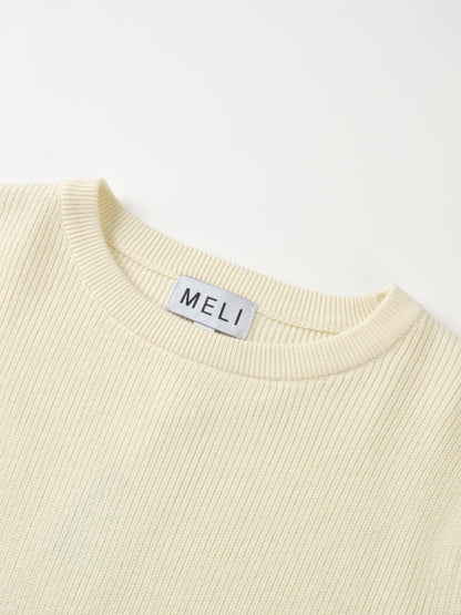 Waffle Knit Top - Cream