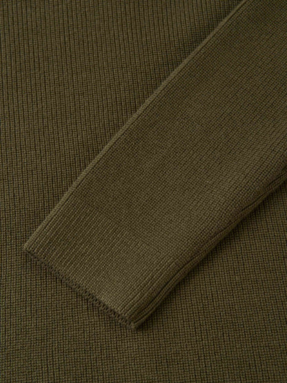Waffle Knit Top - Olive
