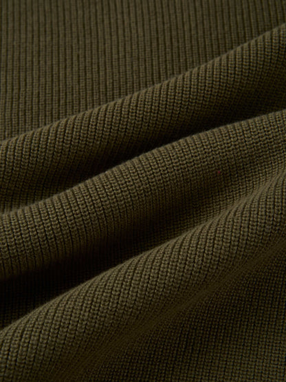 Waffle Knit Top - Olive