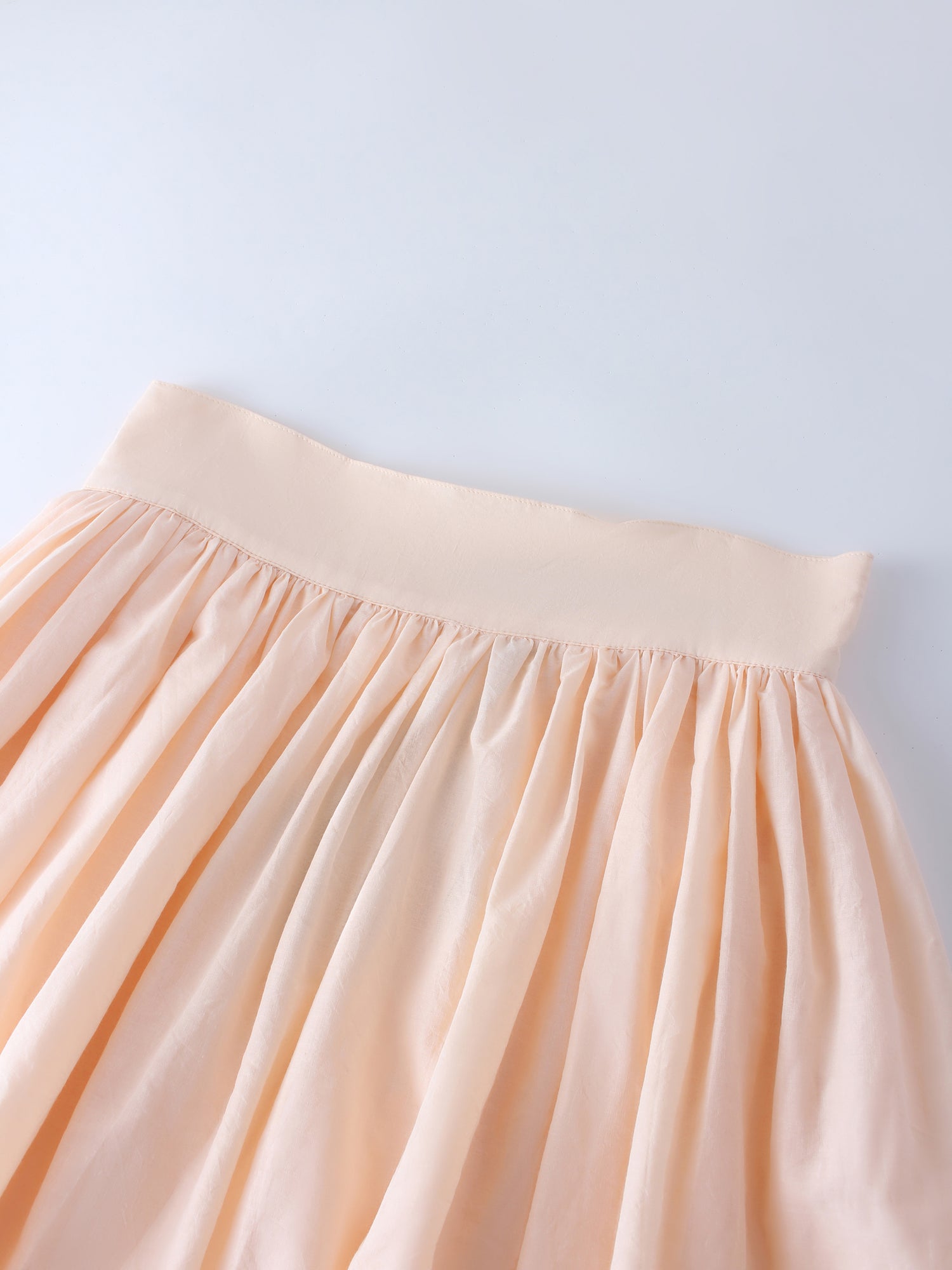 Eyelet Trimmed Skirt-Peach