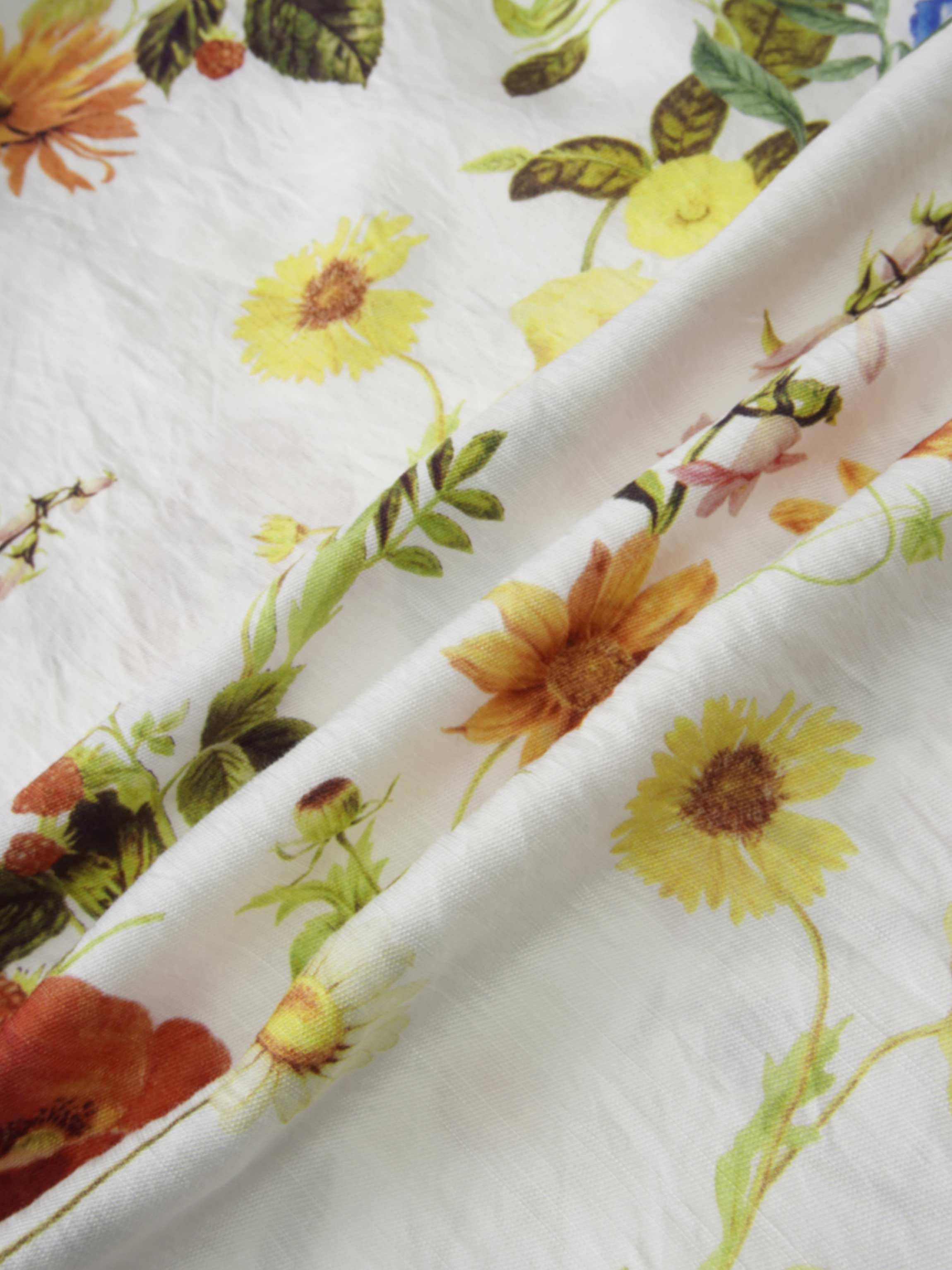 Waist Yoke Dress-Garden Floral