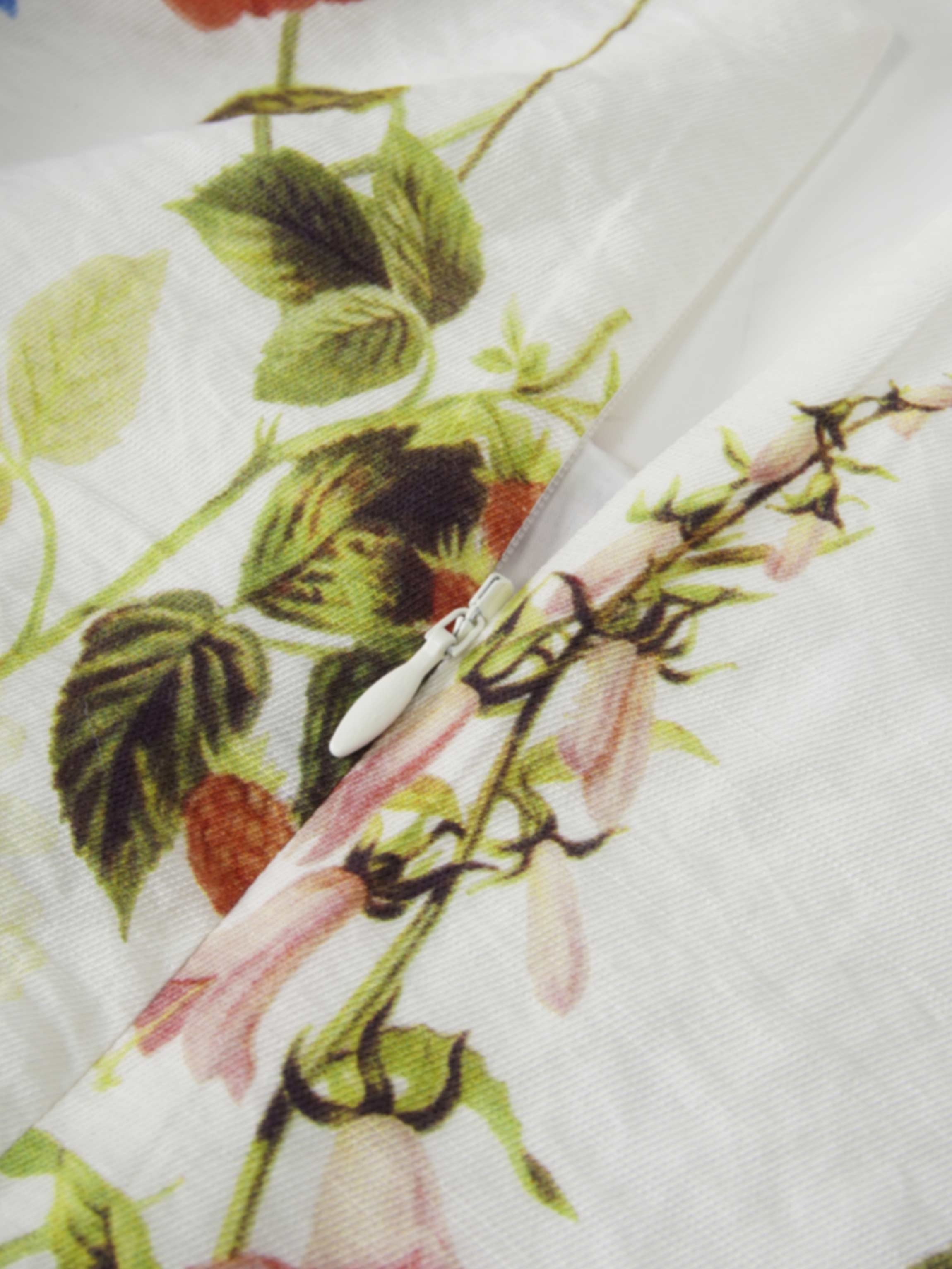 Waist Yoke Dress-Garden Floral