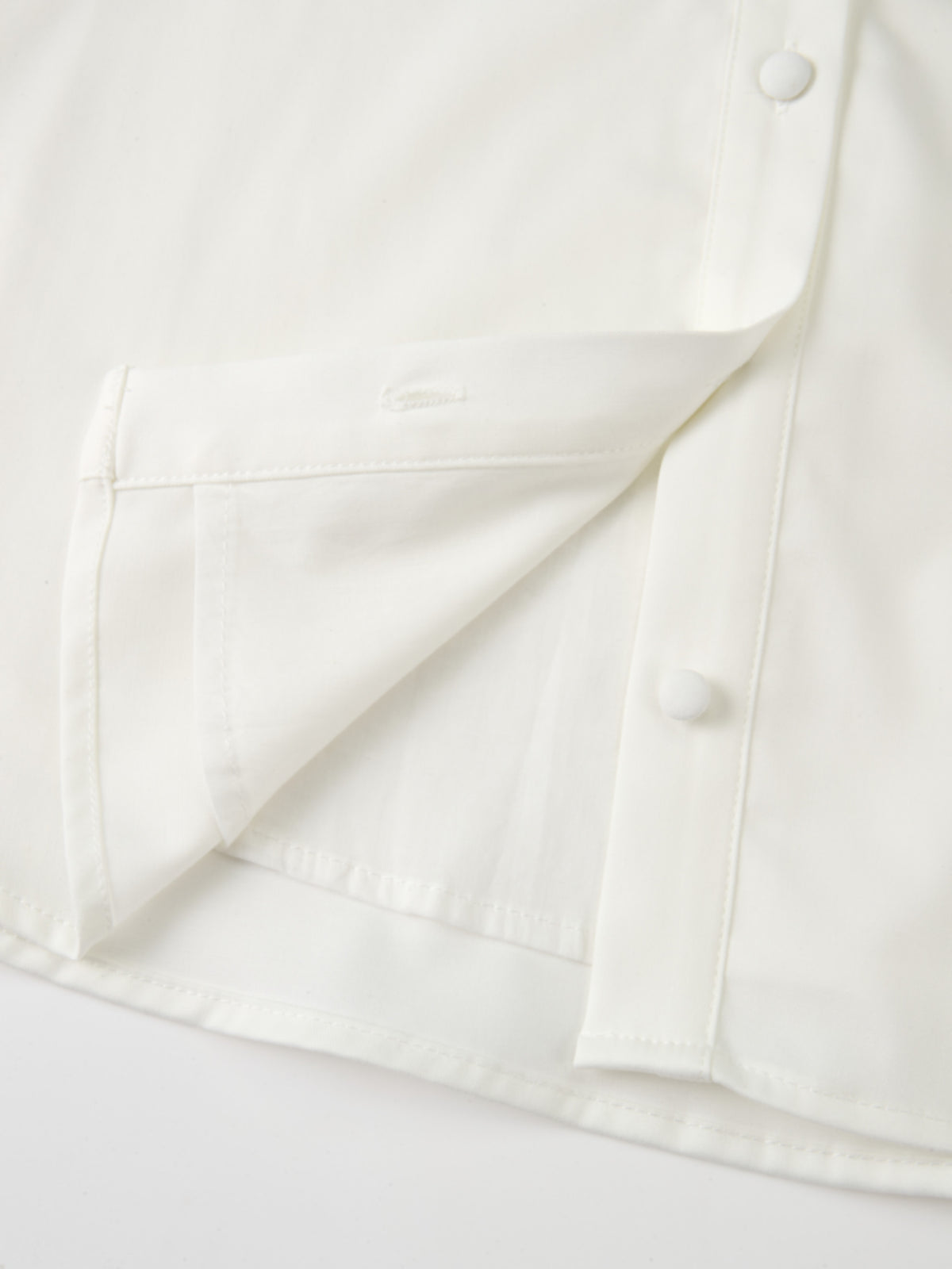 Lace Trim Blouse - White