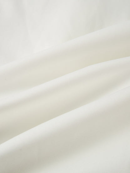 Lace Trim Blouse - White