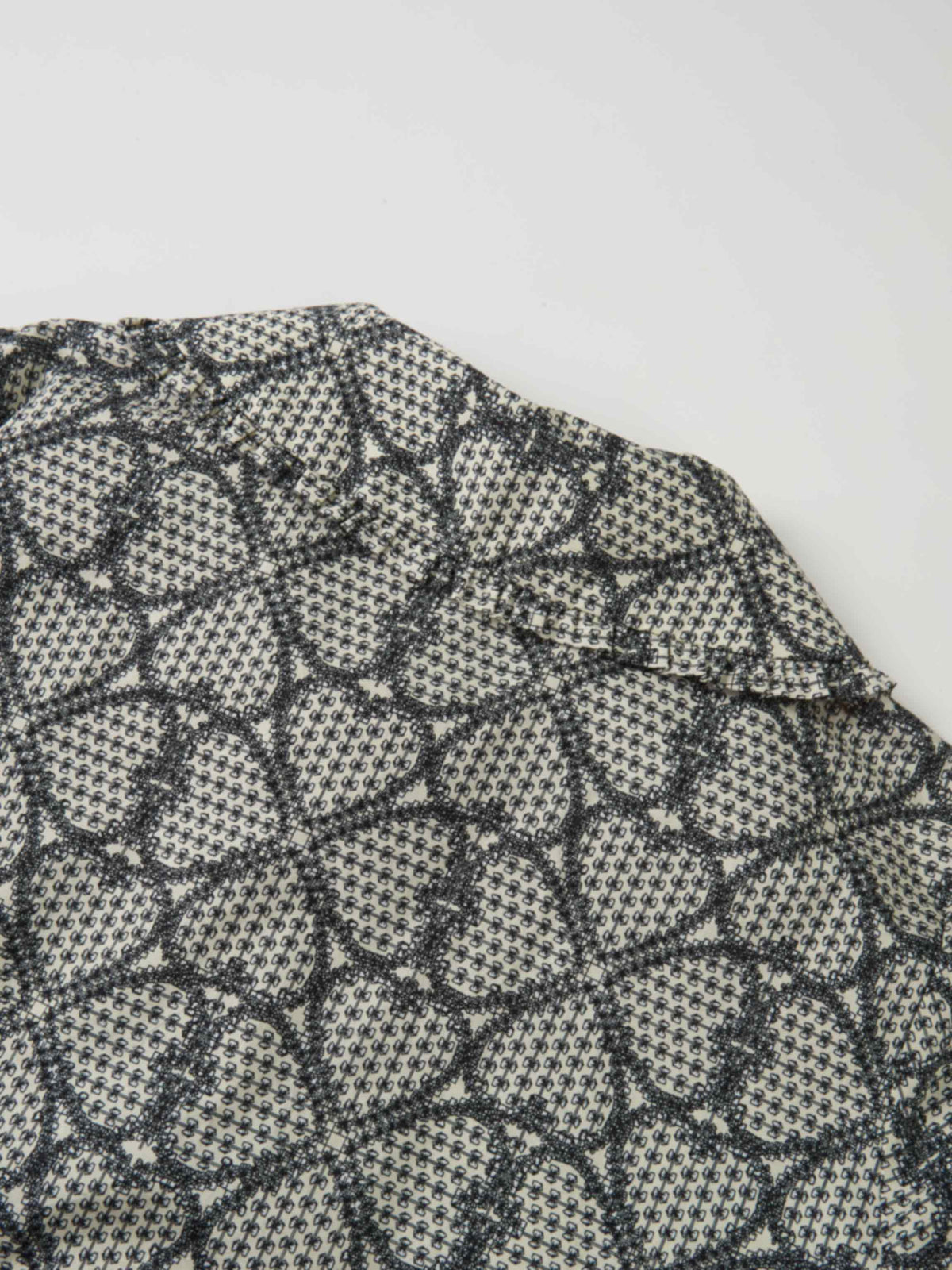 Ruffle Collar Blouse - Heart Design