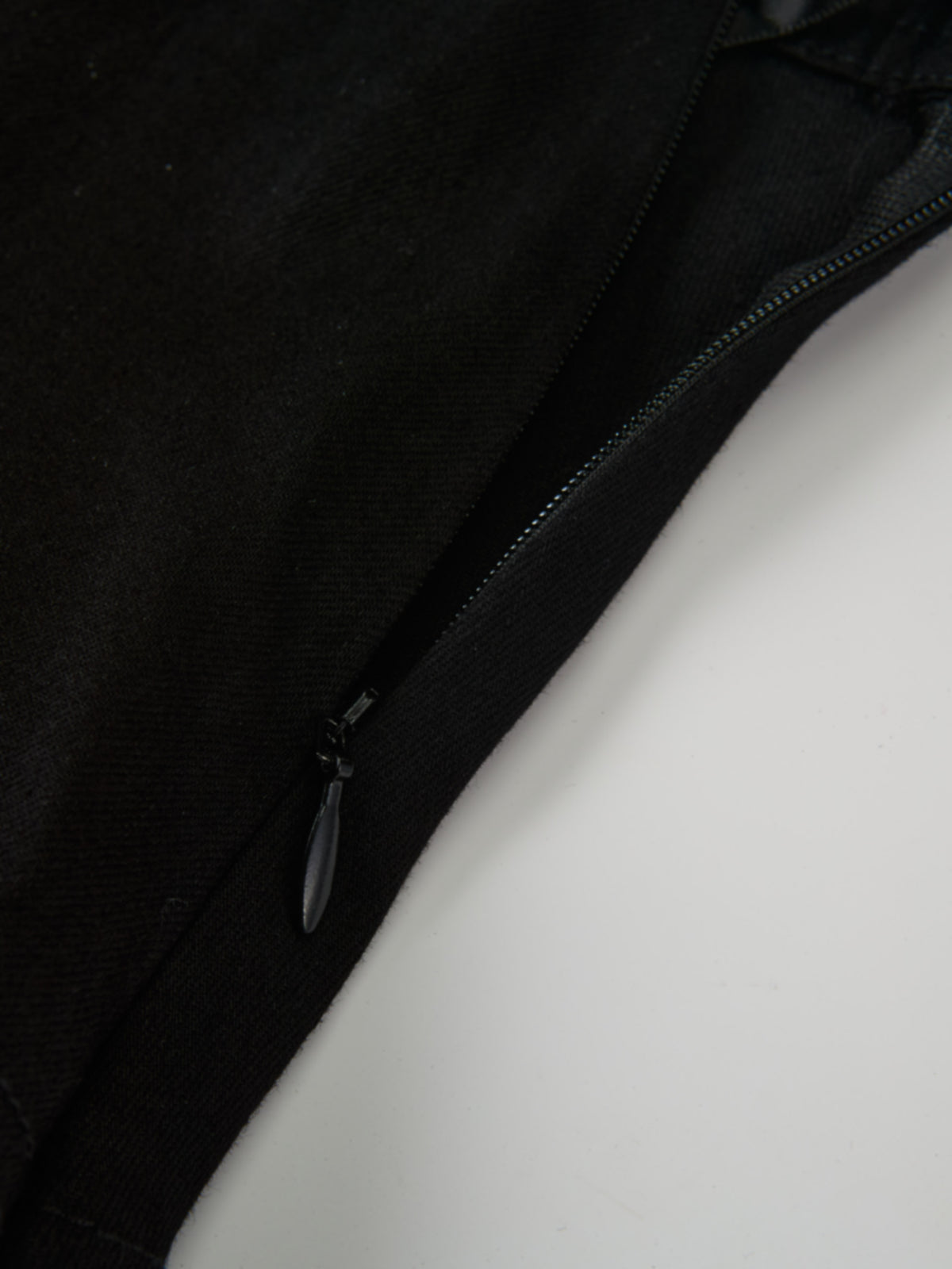 Button Panel Pleated Skirt - Black