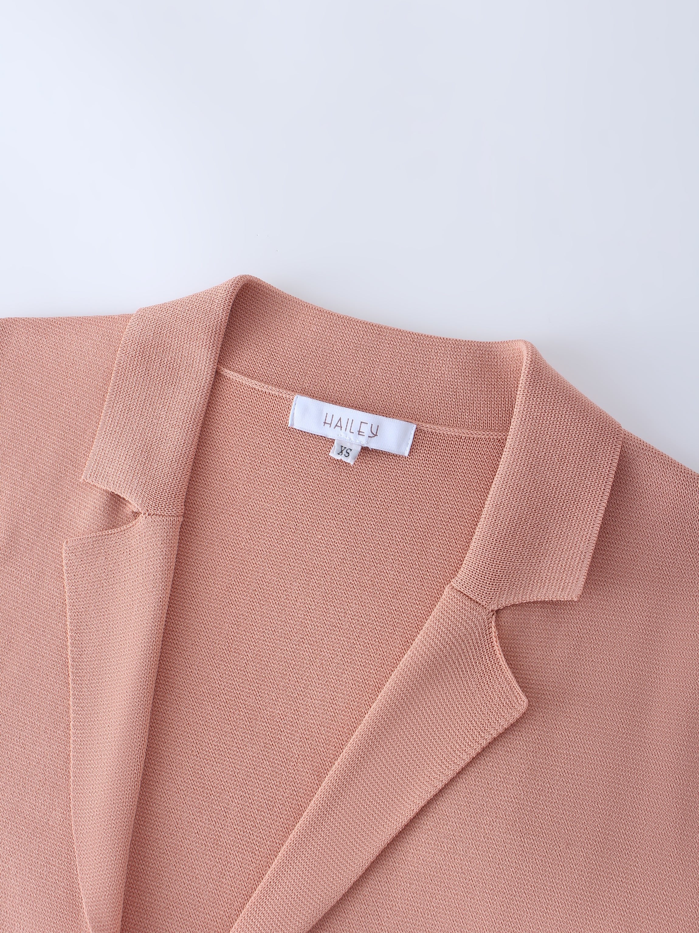 KNIT BLAZER-DUSTY ROSE