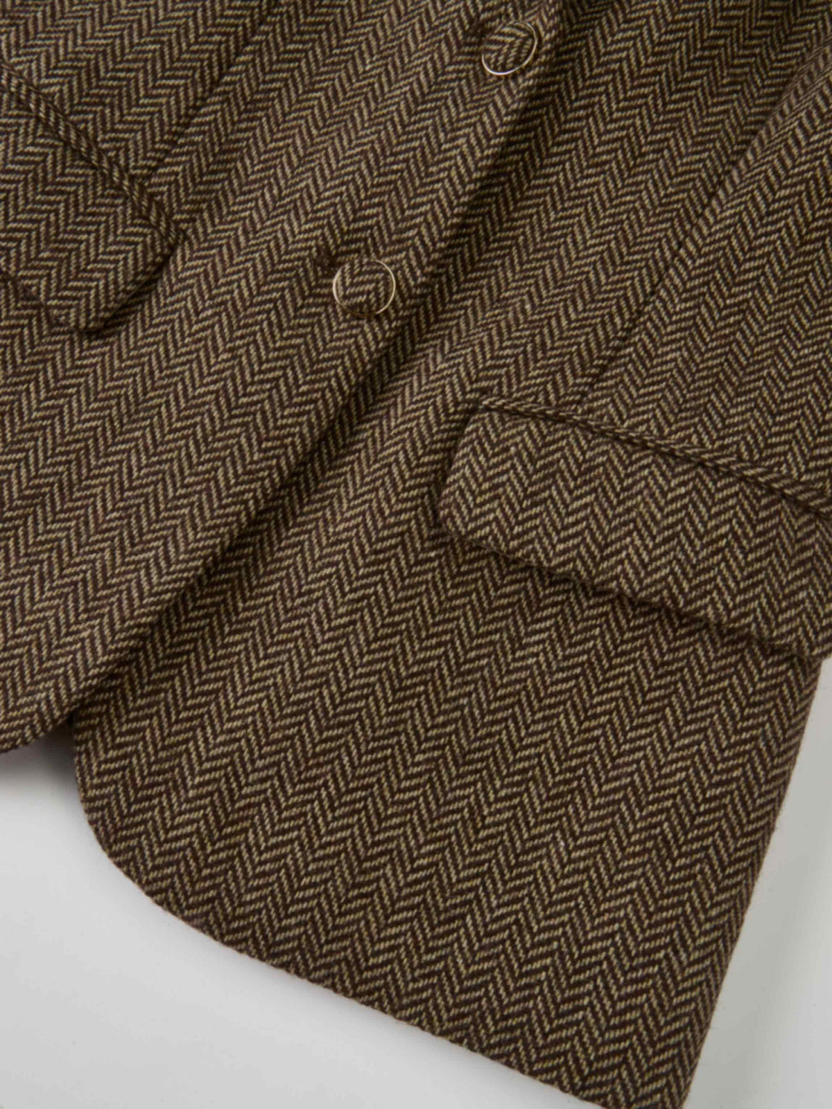 Herringbone Blazer - Brown/Tan