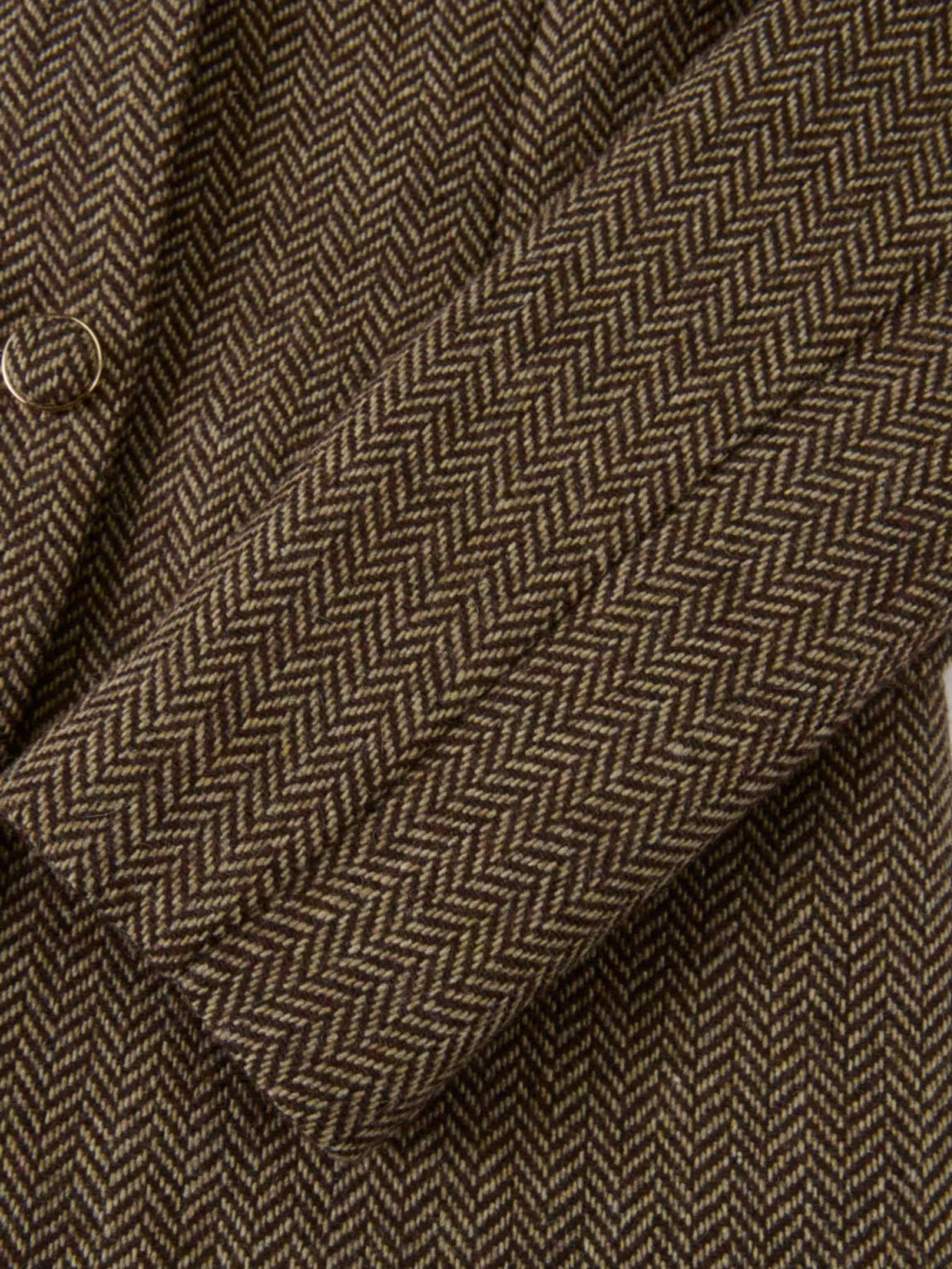 Herringbone Blazer - Brown/Tan