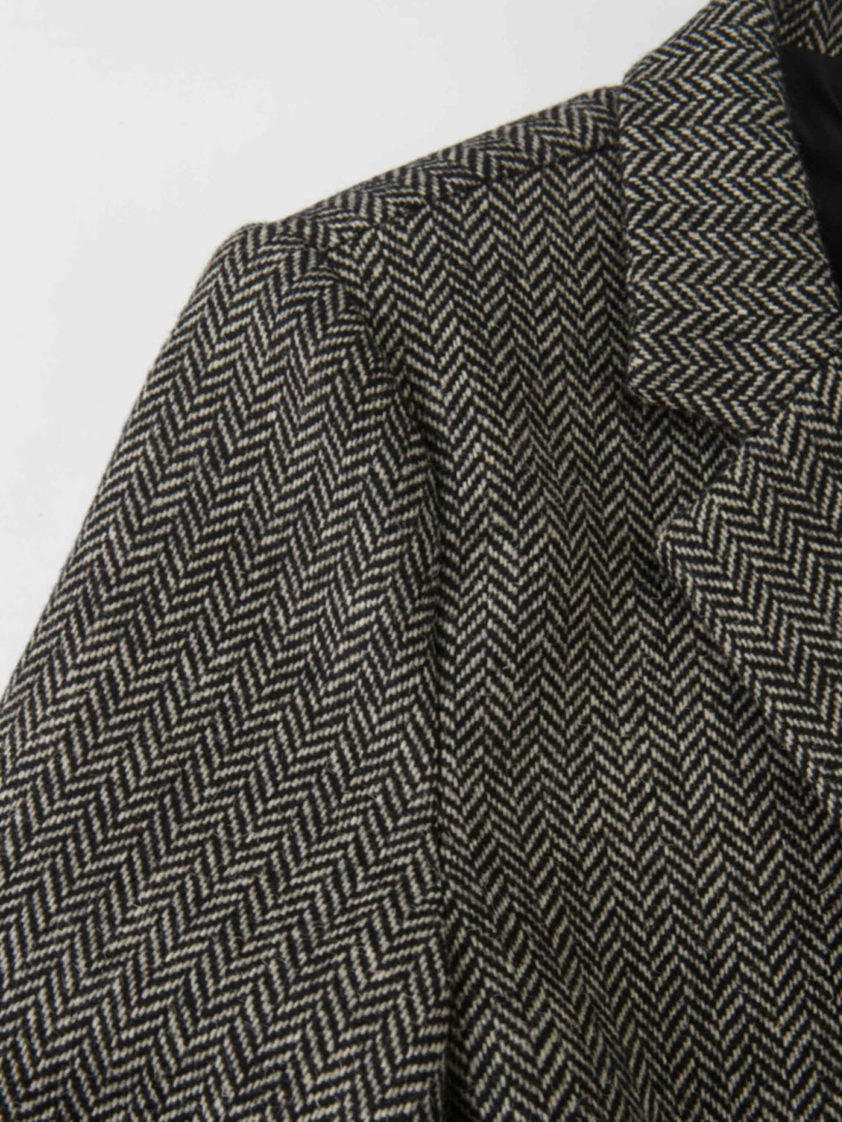 Herringbone Blazer - Black/White
