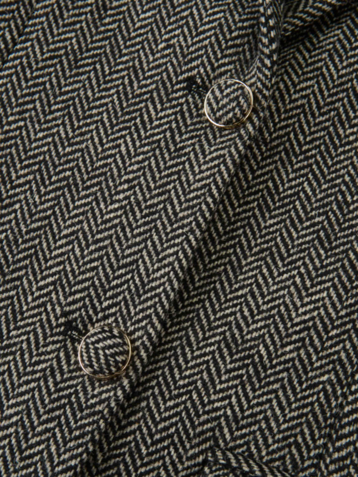 Herringbone Blazer - Black/White