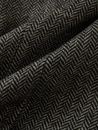 Herringbone Blazer - Black/White