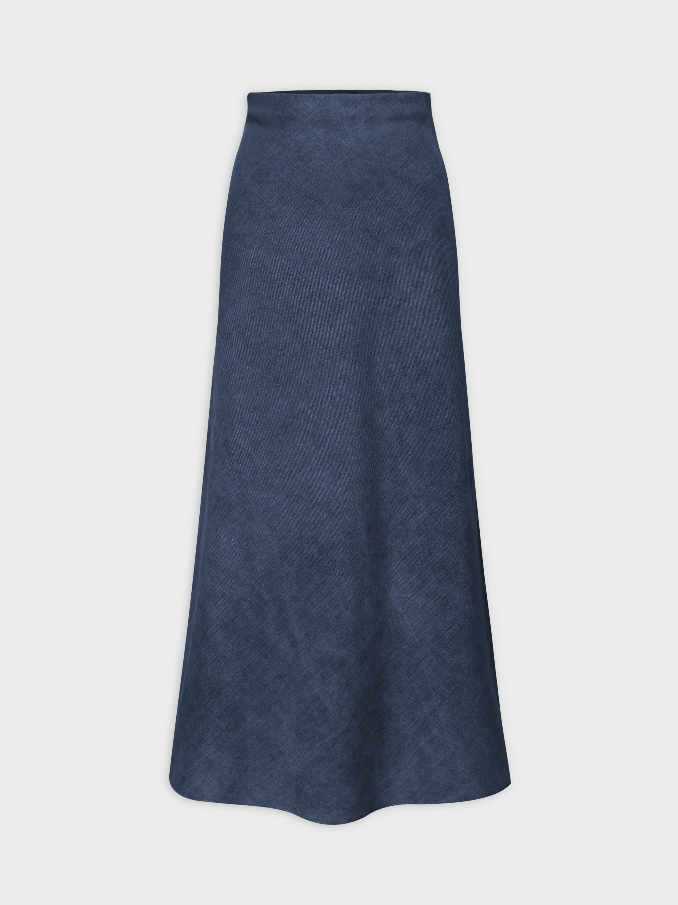 Classic Denim Skirt 37&quot;-Medium Blue