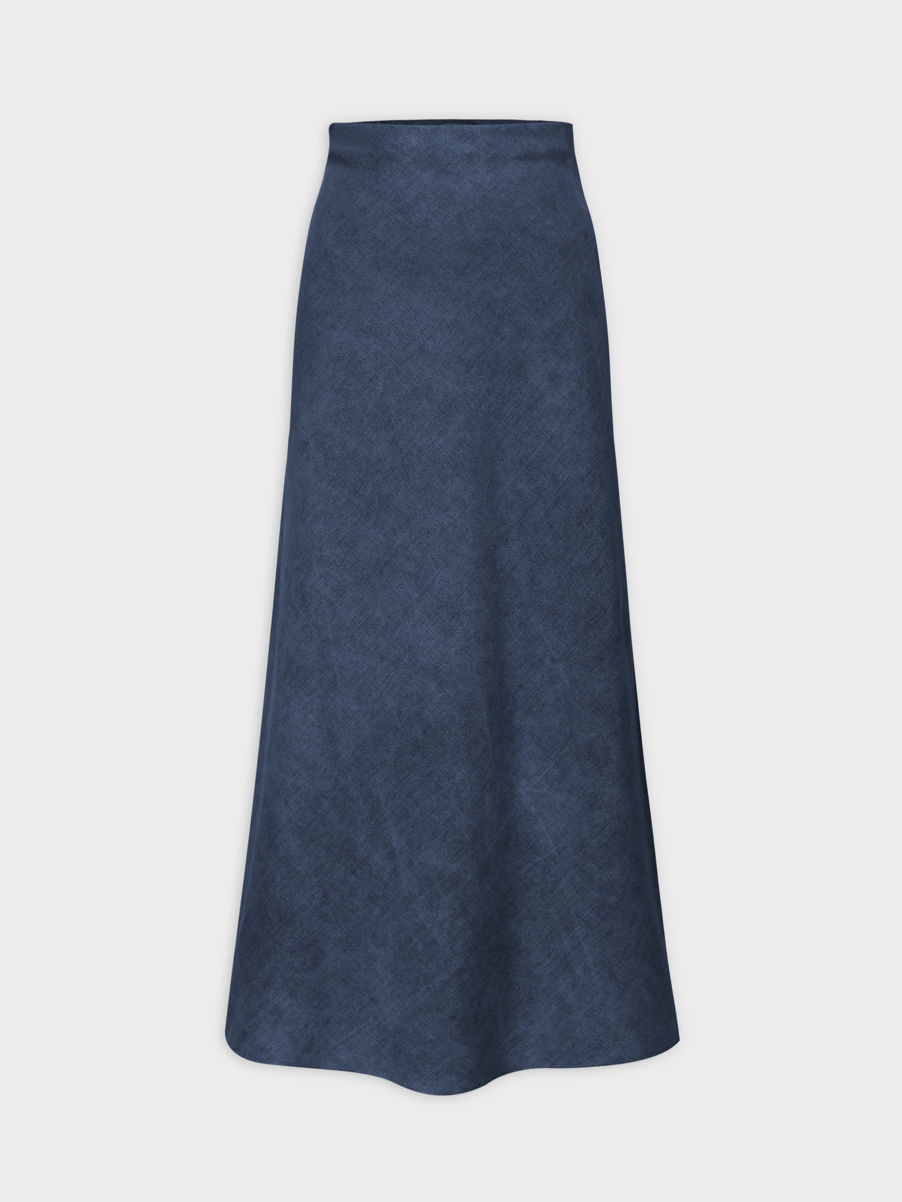 Classic Denim Skirt 37"-Medium Blue