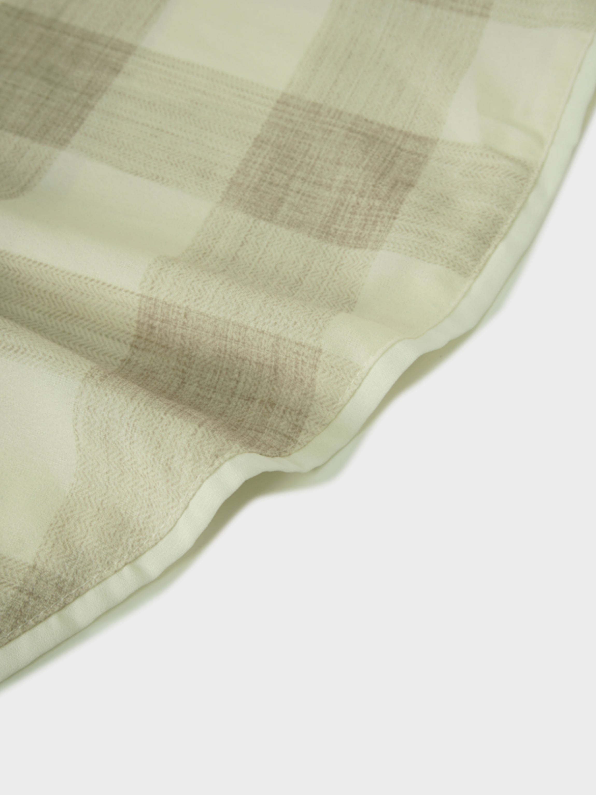 Flutter Sleeve Wrap Dress-Tan Gingham