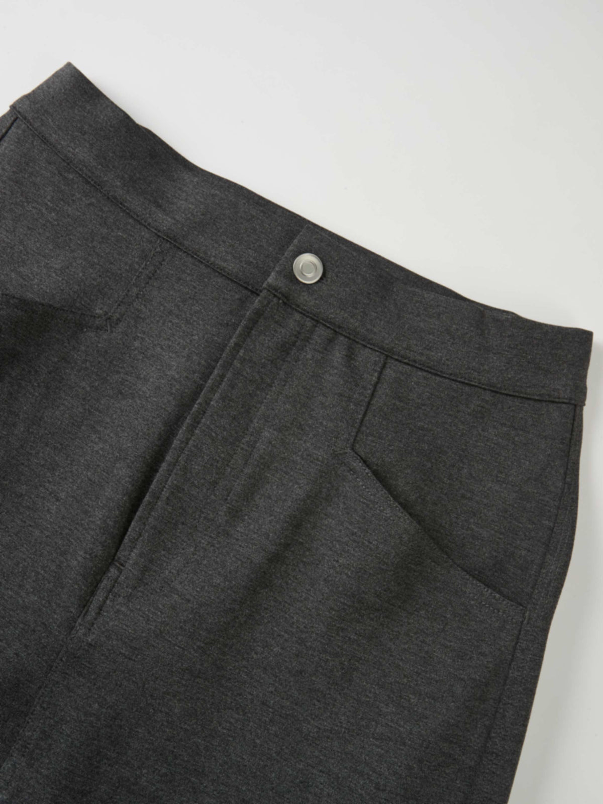 Straight Ponte Maxi Skirt - Grey