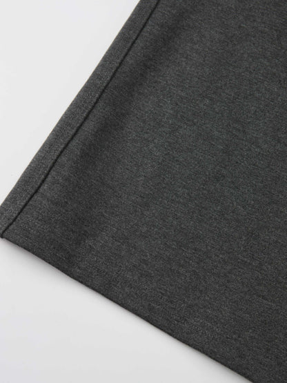 Straight Ponte Maxi Skirt - Grey